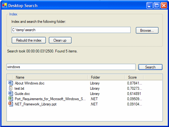 دانلود سورس کد برنامه جستجو در فایل های Office در یک دهم ثانیه در سی شارپ #C